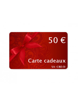 Carte cadeaux 50 €