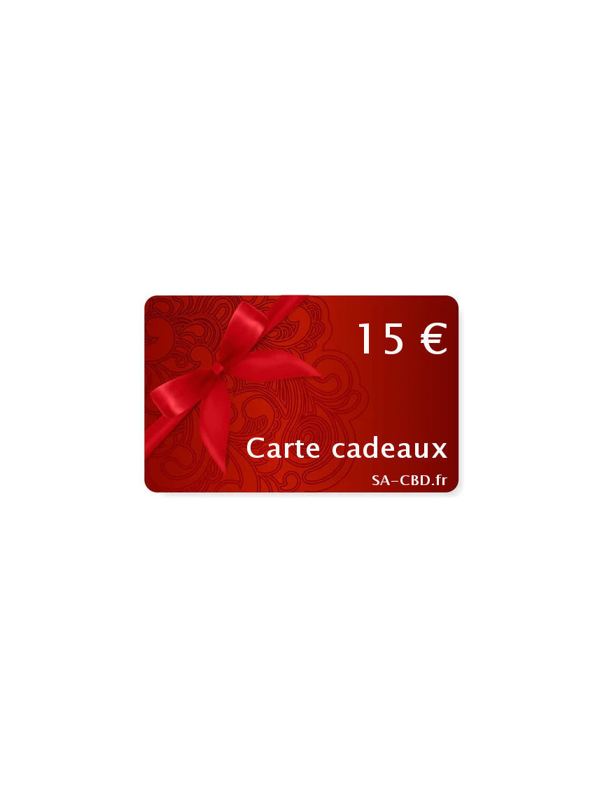 Carte cadeaux 15 €