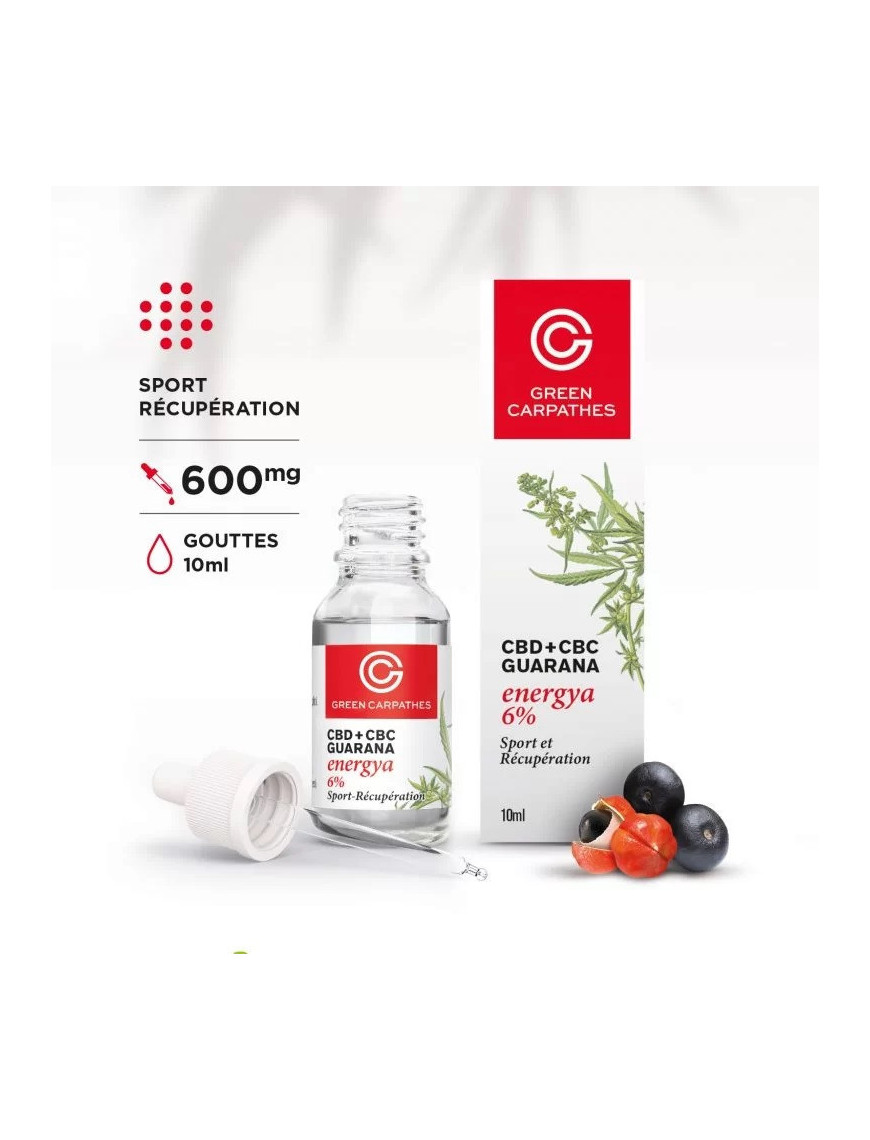 Huile CBD 6% + CBC + Guarana – Energya – Green Carpathes