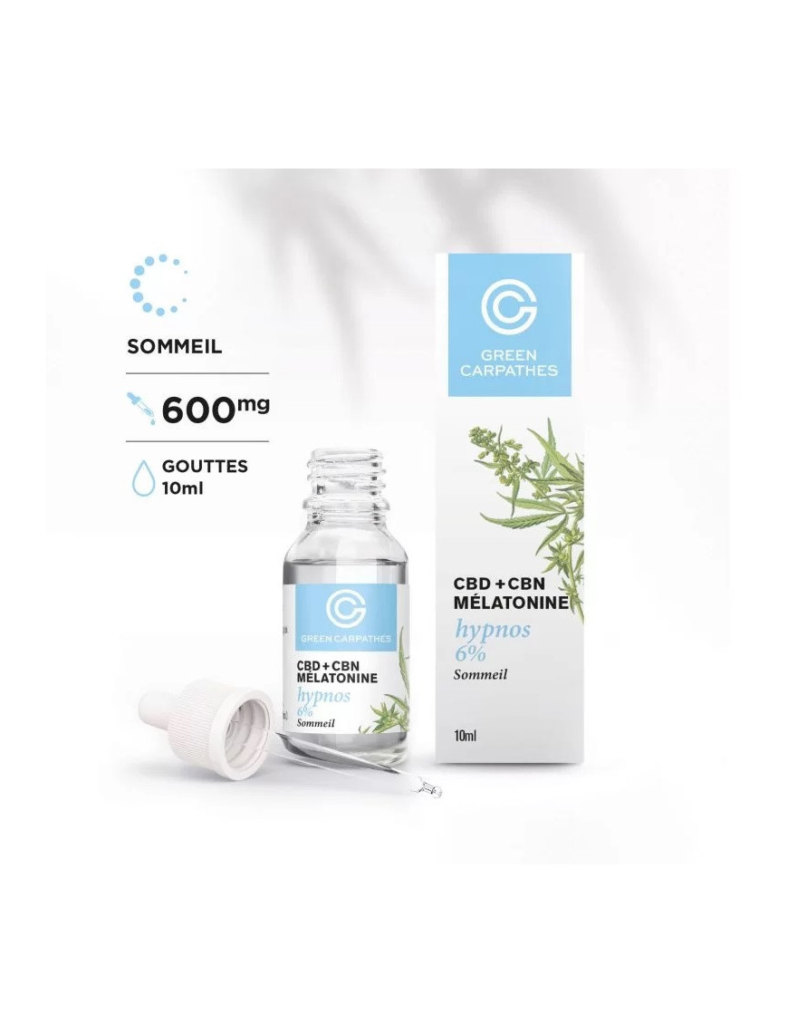 Huile CBD 3% + CBN 3% + Melatonine – Hypnos – Green Carpathes