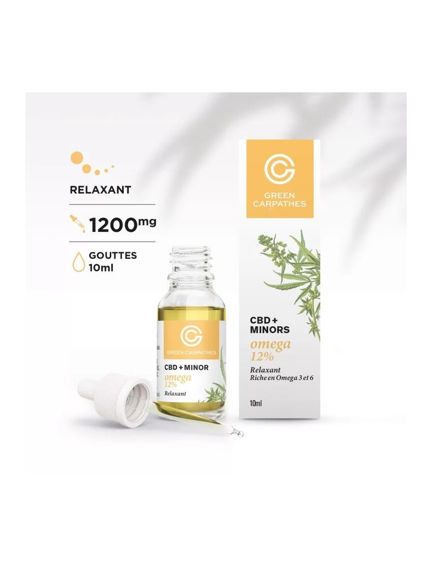 Huile CBD 12% + Omega 3 & 6 – Oméga – Green Carpathes