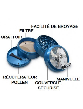 Grinder 40mm métal manivelle