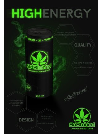 Boisson énergisante CBD SoStoned