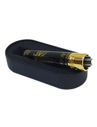 Briquet Clipper métal Feuille CBD