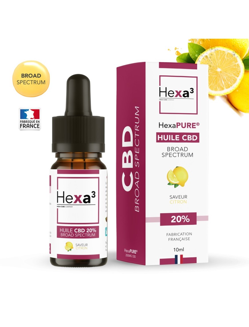 Huile 20% CBD citron HEXA3