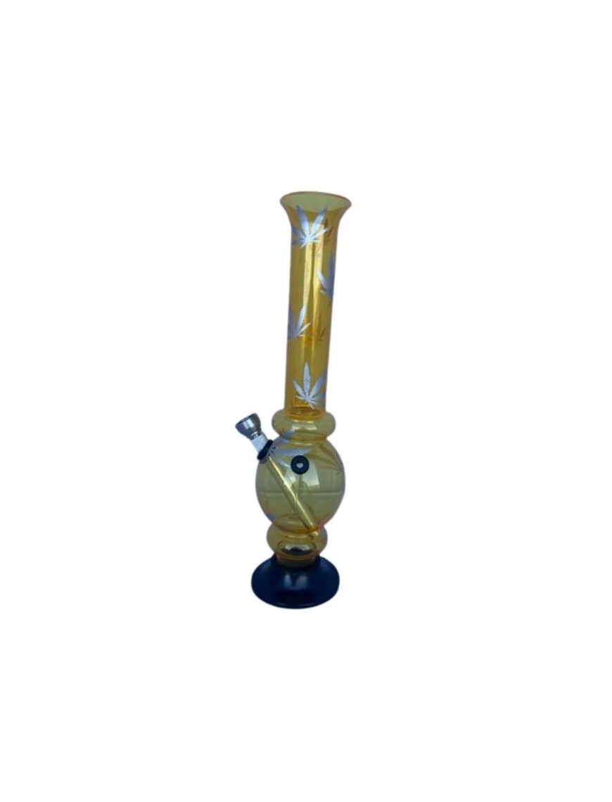 Bong acrylique Jaune 26 Cm
