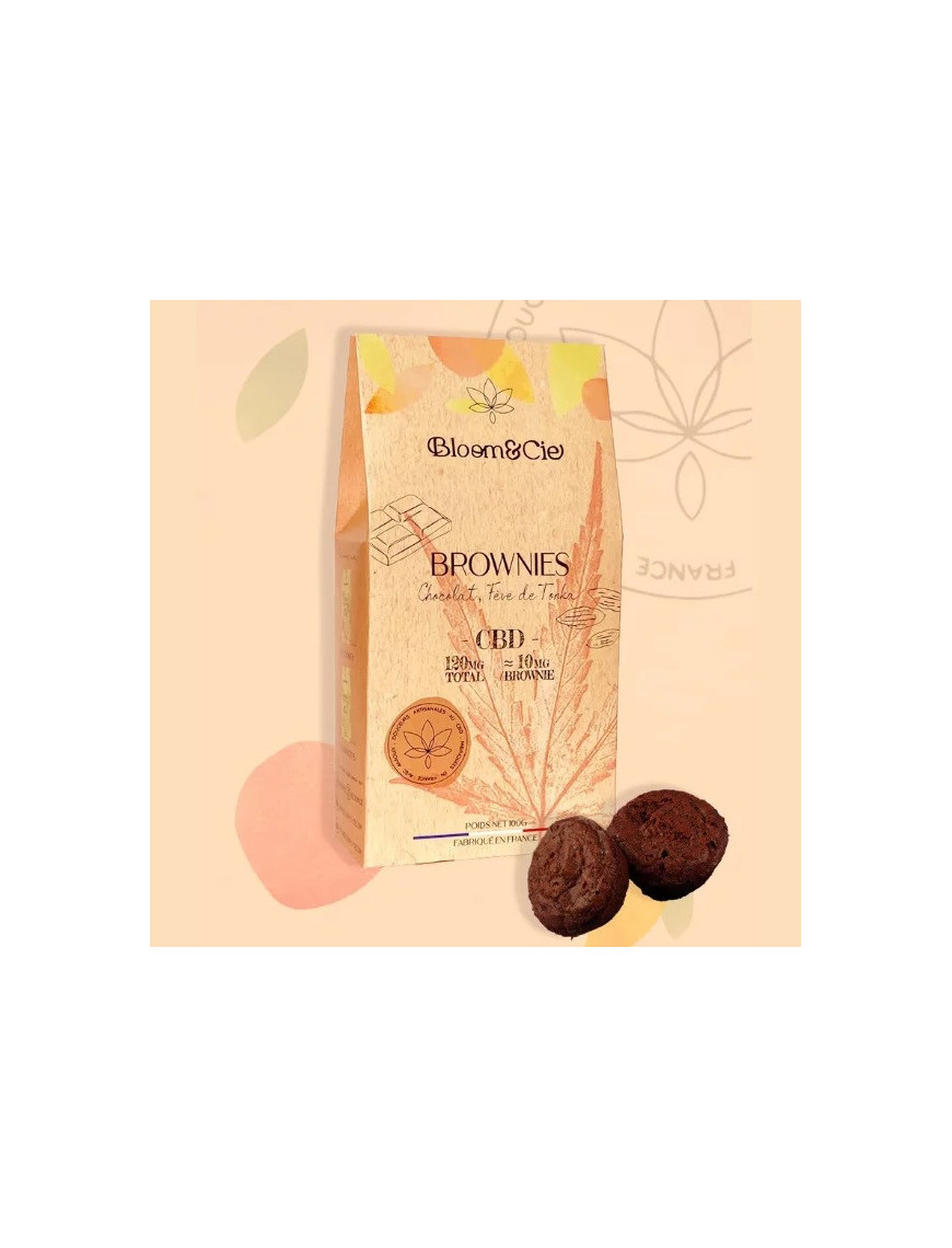 Brownies Chocolat Tonka CBD Bloom & Cie
