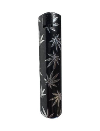 Briquet électronique Krico métal Feuille CBD