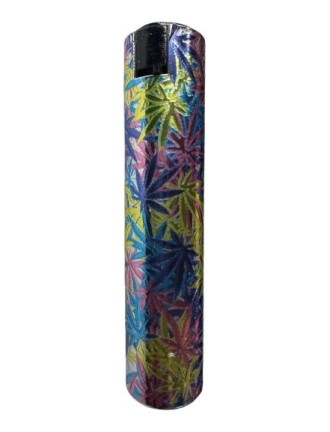 Briquet électronique Krico métal Feuille CBD