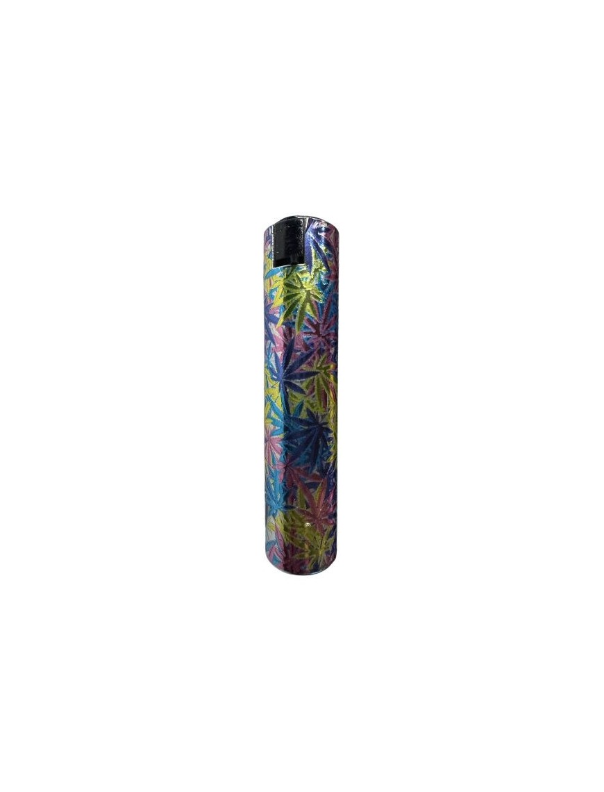 Briquet électronique Krico métal Feuille CBD