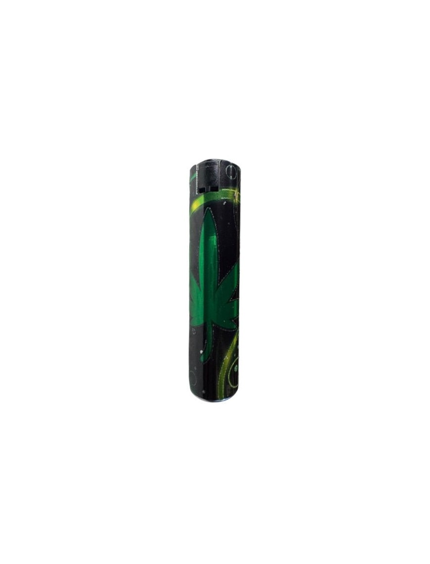 Briquet électronique Krico métal Feuille CBD