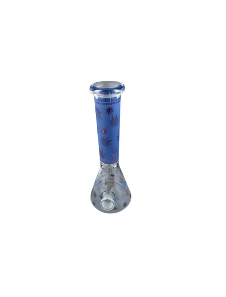 Bong verre bleu 25 cm