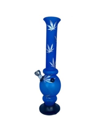 Bong acrylique bleu 26 cm