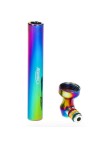 Pipe en verre et alu Rainbow