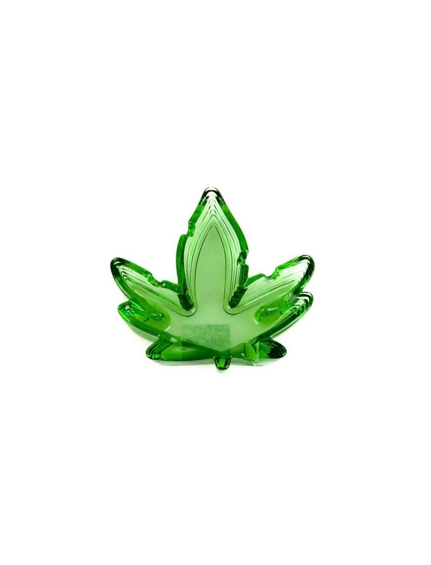 Cendrier en verre Feuille