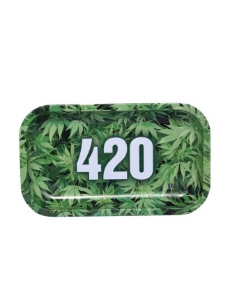 Plateau métal Fleuilles 420