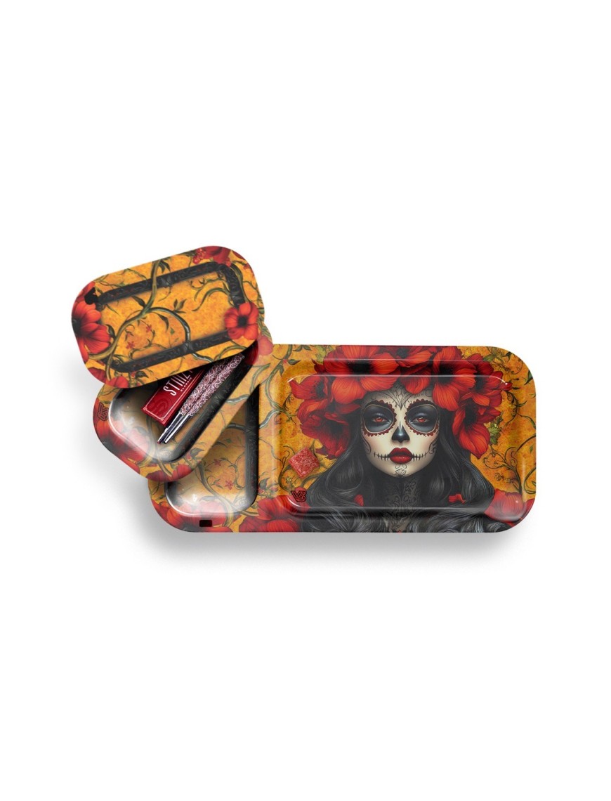 Plateau à Rouler Double Magnétique Calavera 32 cm | SA CBD